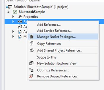 manage NuGet Packages